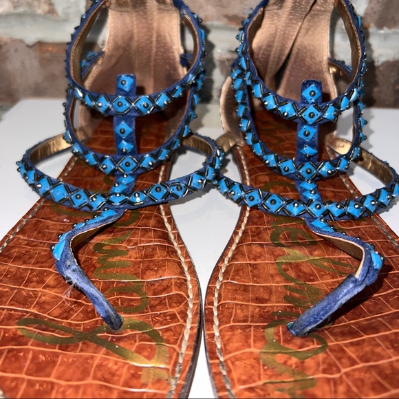 Blue and With Zebra Print Flats - Picture 4 of 9